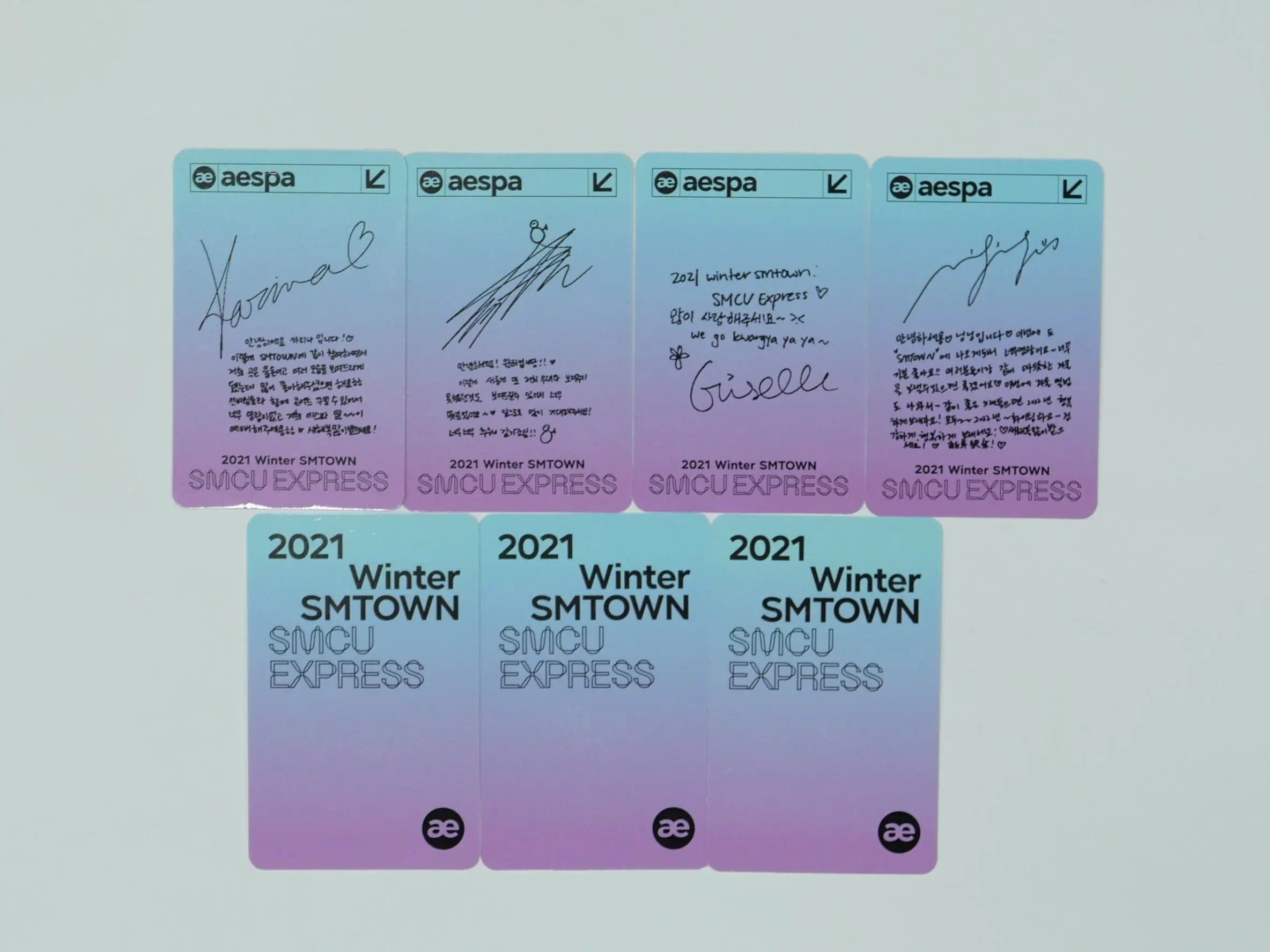 aespa - 2021 Winter Smtown SMCU Express Photocard - HALLYUSUPERSTORE