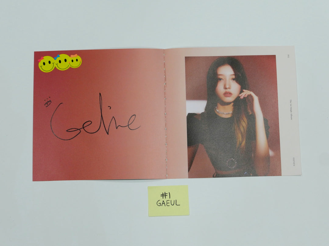 IVE 'ELEVEN' 1st Single - A Cut Page From Fansign Event Albums