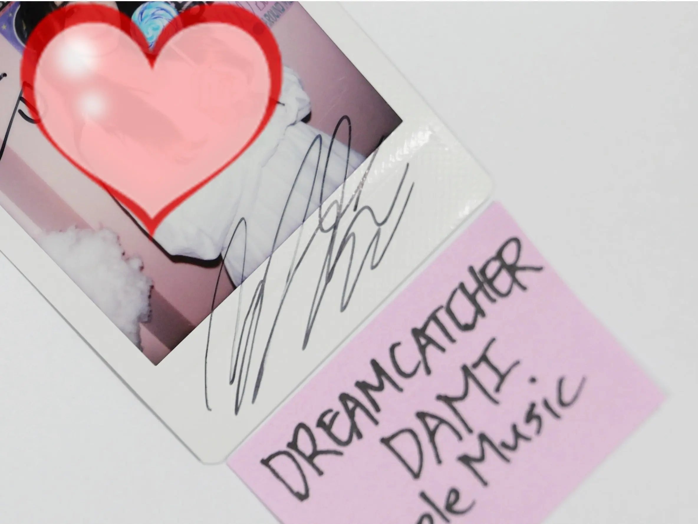 DAMI (Of Dreamcatcher) - Hand Autographed(Signed) Polaroid