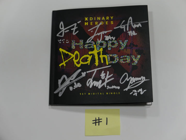 Xdinary Heroes "Happy Death Day" - Hand Autographed(Signed) Promo Album