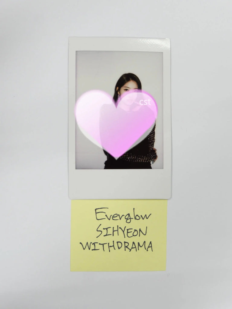 SIHYEON (Of Everglow) 'Return of The Girl' - Withdrama Fansign Event Winner  Polaroid