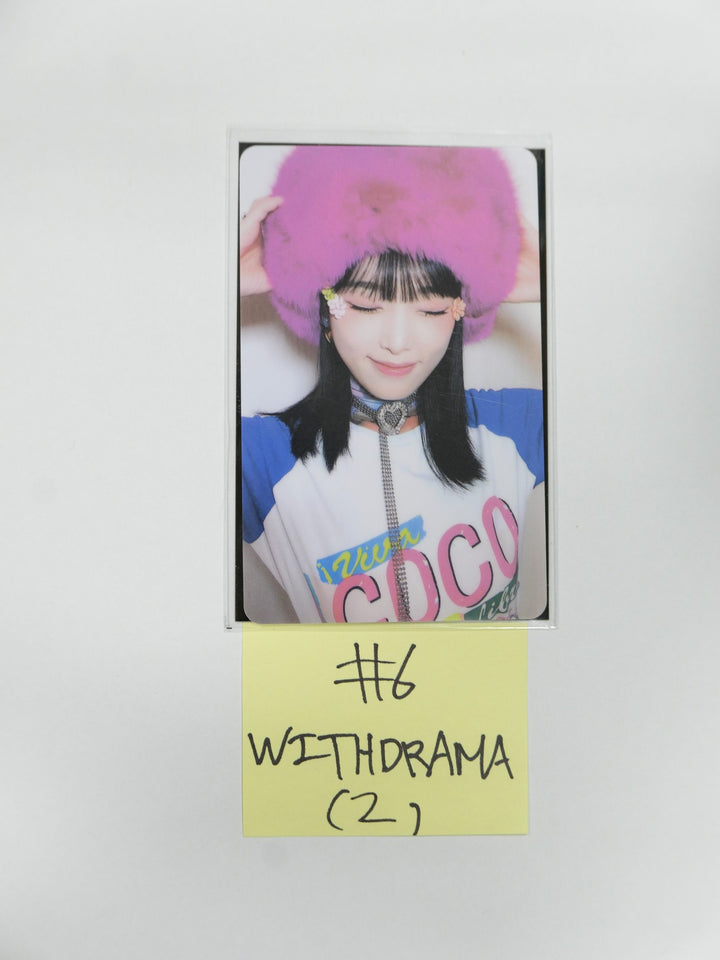 예나 "ˣ‿ˣ (SMiLEY)" - Withdrama Luckydraw 플라스틱 PVC 포토카드
