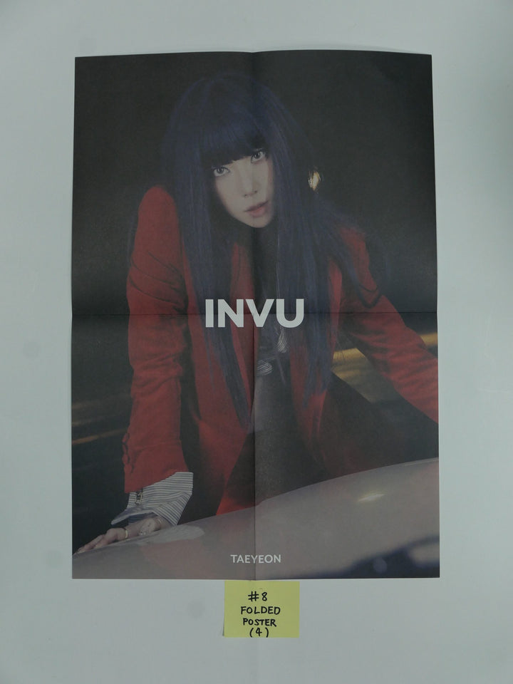 태연 'INVU' 정규 3집 - 오피셜 포토카드, 엽서, 접지 포스터
