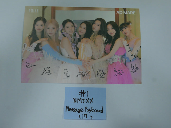 NMIXX 'AD MARE' 1st Single - Soundwave Luckydraw Event Message Postcard