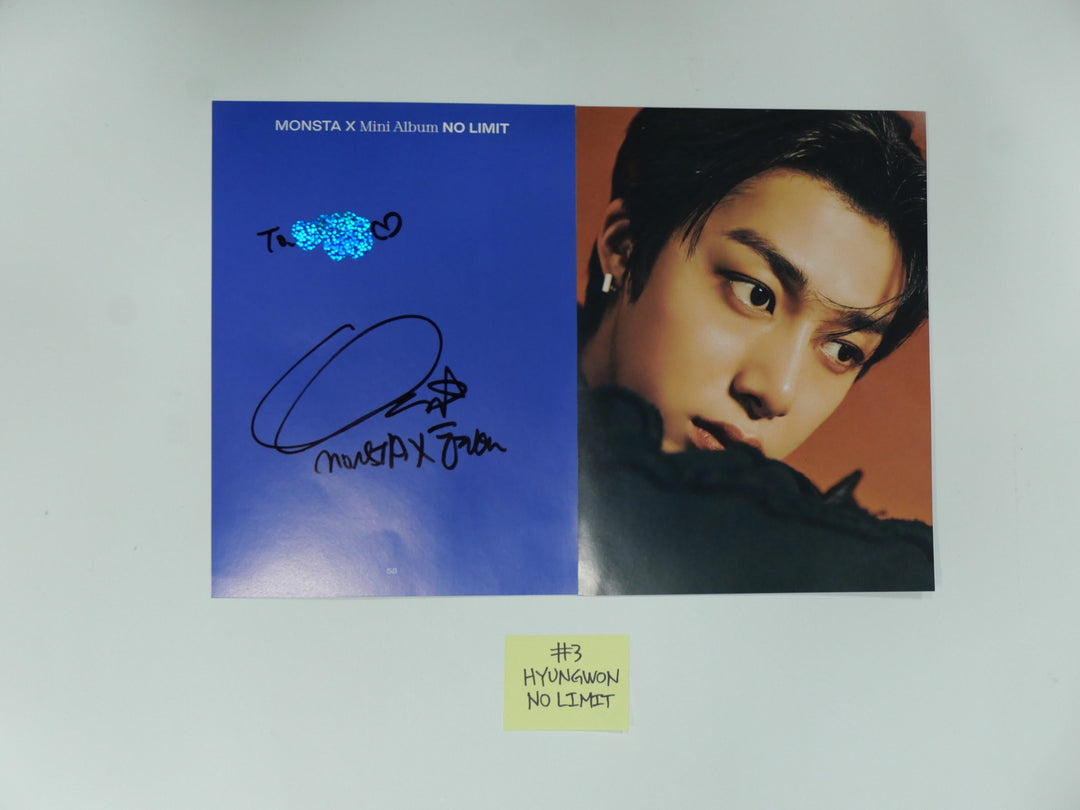 [Wooyoung Of Ateez, MonstaX] - A Cut Page From Fansign Event Album Photo