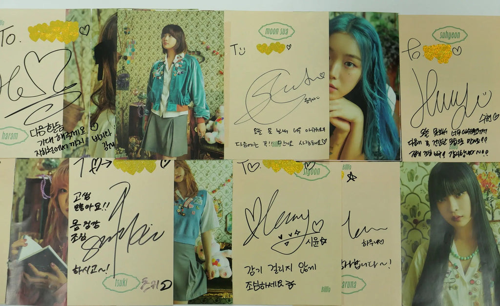 Billlie サイン ポラロイド ハルナ HARUNA (of billlie) - Hand Autographed(Signed) Polaroid
