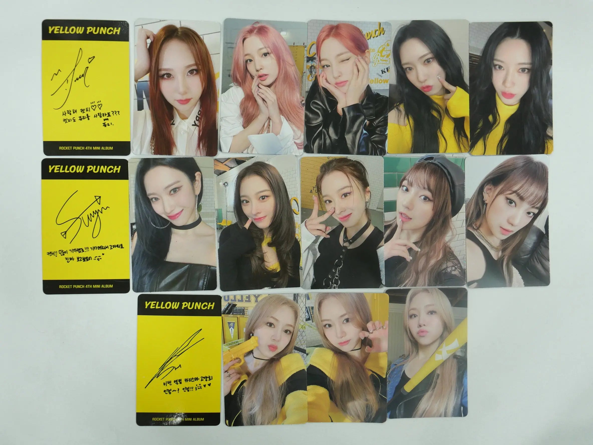 ミージックカードかんぱち Rocket Punch 'Yellow Punch' - Official Photocard - HALLYUSUPERSTORE