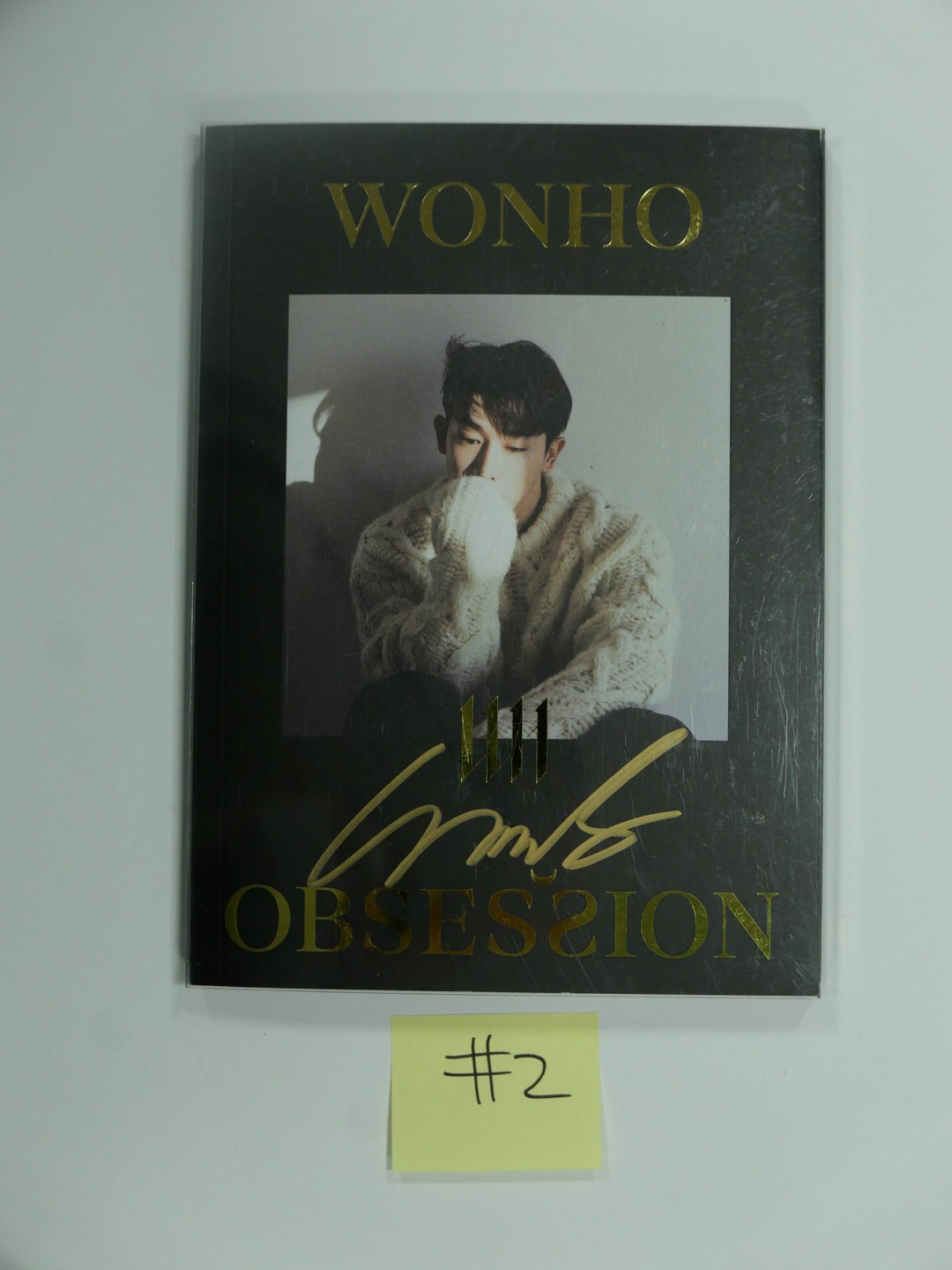 WONHO "Obsession" - Hand Autographed(Signed) Promo Album