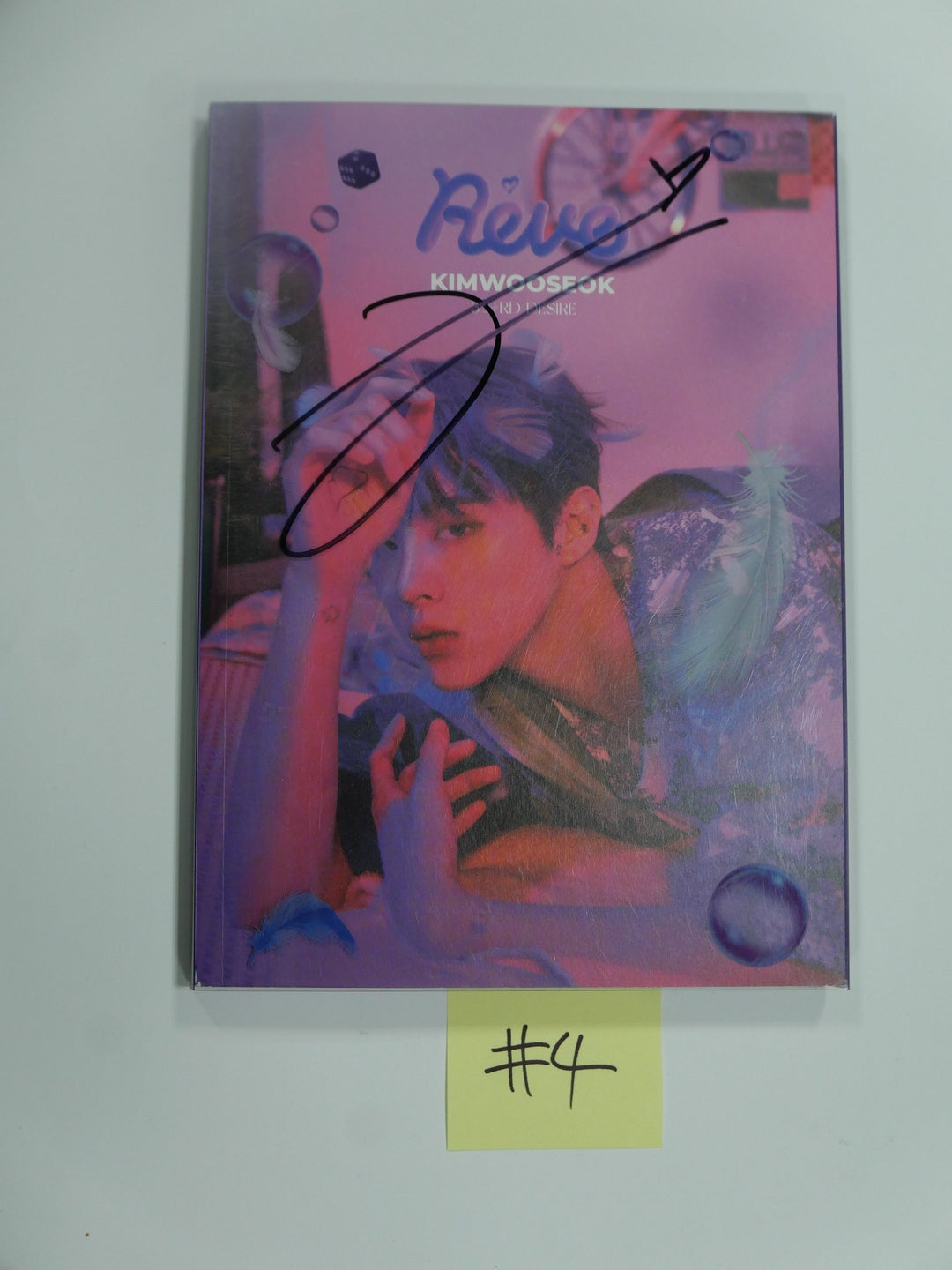 Kim WOO SEOK "REVE" - Hand Autographed(Signed) Promo Album