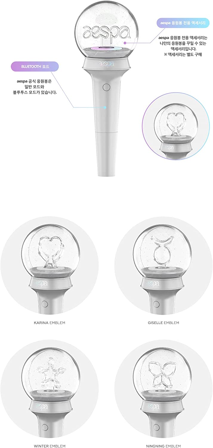 Aespa - Official Light Stick + SM Store Gift Photocard Set